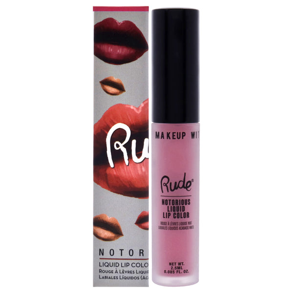 Rude Cosmetics Notorious Rich Long Liquid Lip Color - Nude Colony by Rude Cosmetics for Women - 0.1 oz Lipstick