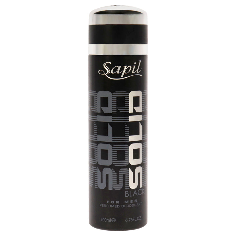 Sapil Solid Black by Sapil for Men - 6.76 oz Deodorant Spray