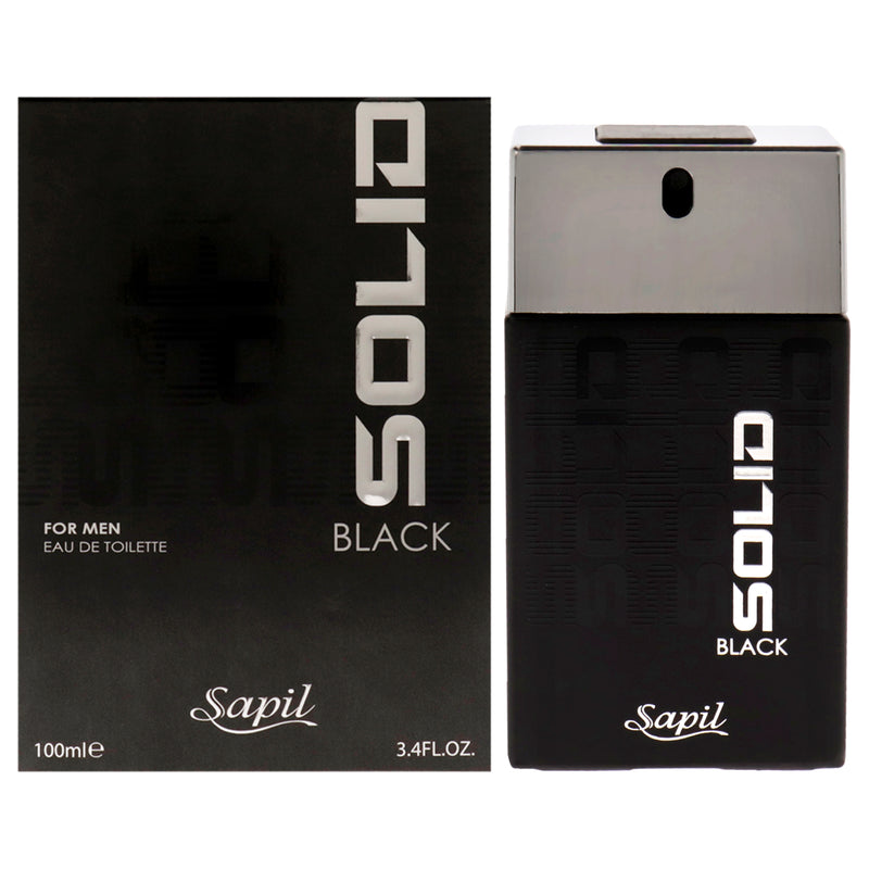 Sapil Solid Black by Sapil for Men - 3.4 oz EDT Spray