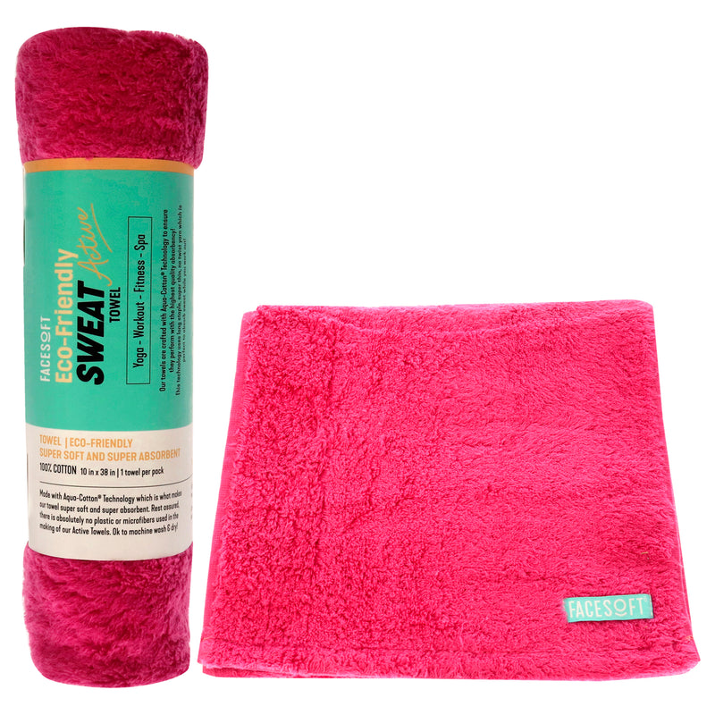 Facesoft Eco Sweat Active Towel - Pink by Facesoft for Unisex - 1 Pc Towel