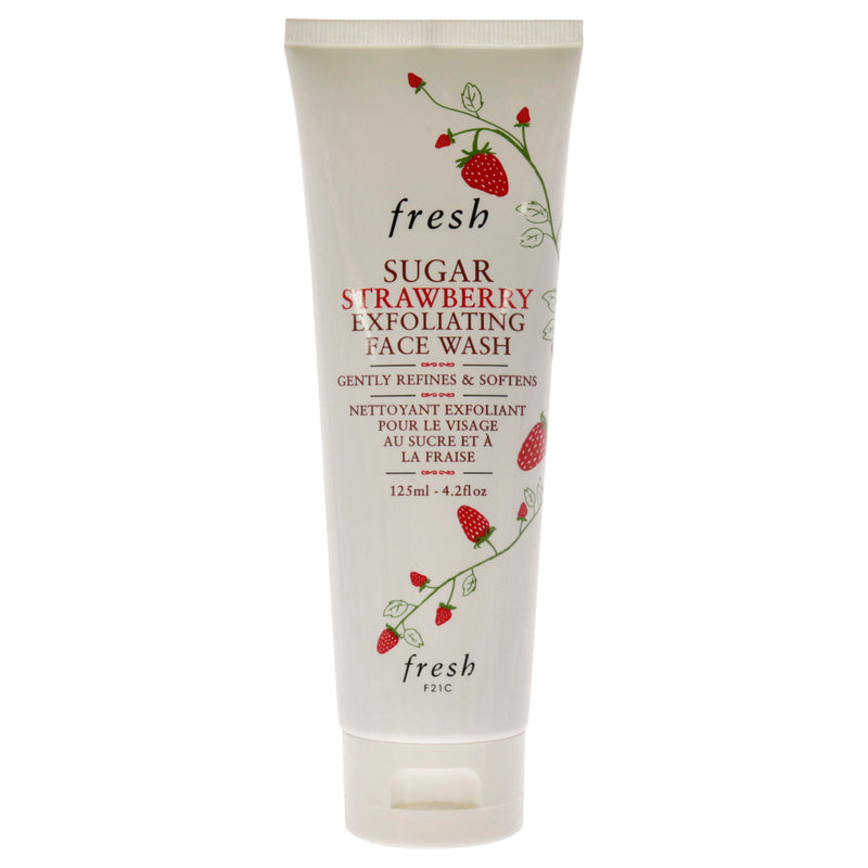 Fresh Sugar Strawberry Exfoliating Face Wash by Fresh for Women - 4.2 oz Cleanser