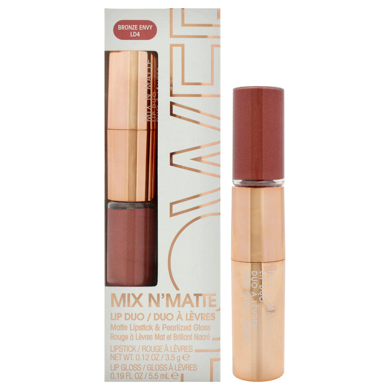 Flower Beauty Mix N Matte Lip Duo - LD4 Bronze Envy by Flower Beauty for Women - 0.19 oz Lip Gloss