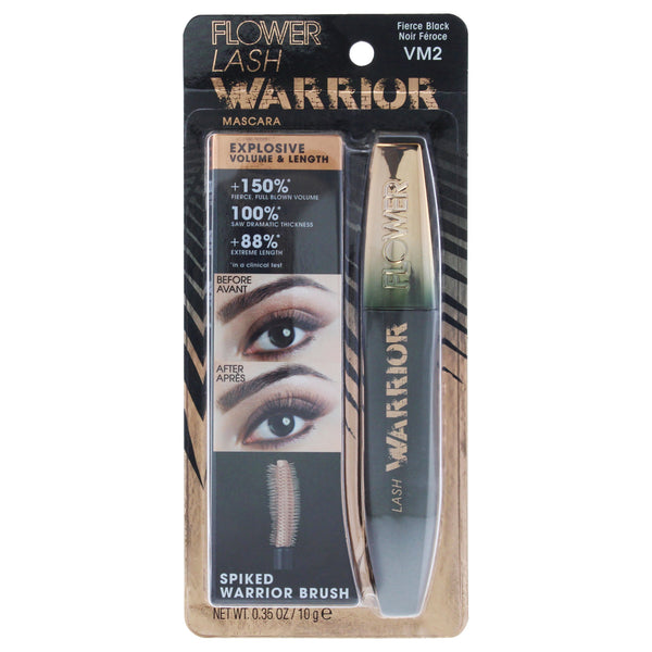 Flower Beauty Lash Warrior Mascara - VM2 Fierce Black by Flower Beauty for Women - 0.35 oz Mascara