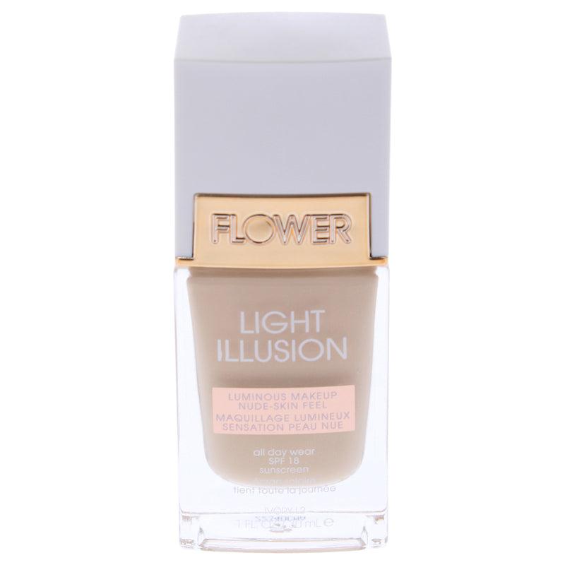 Flower Beauty Light Illusion Foundation SPF 18 - L2 Ivory by Flower Beauty for Women - 1 oz Foundation