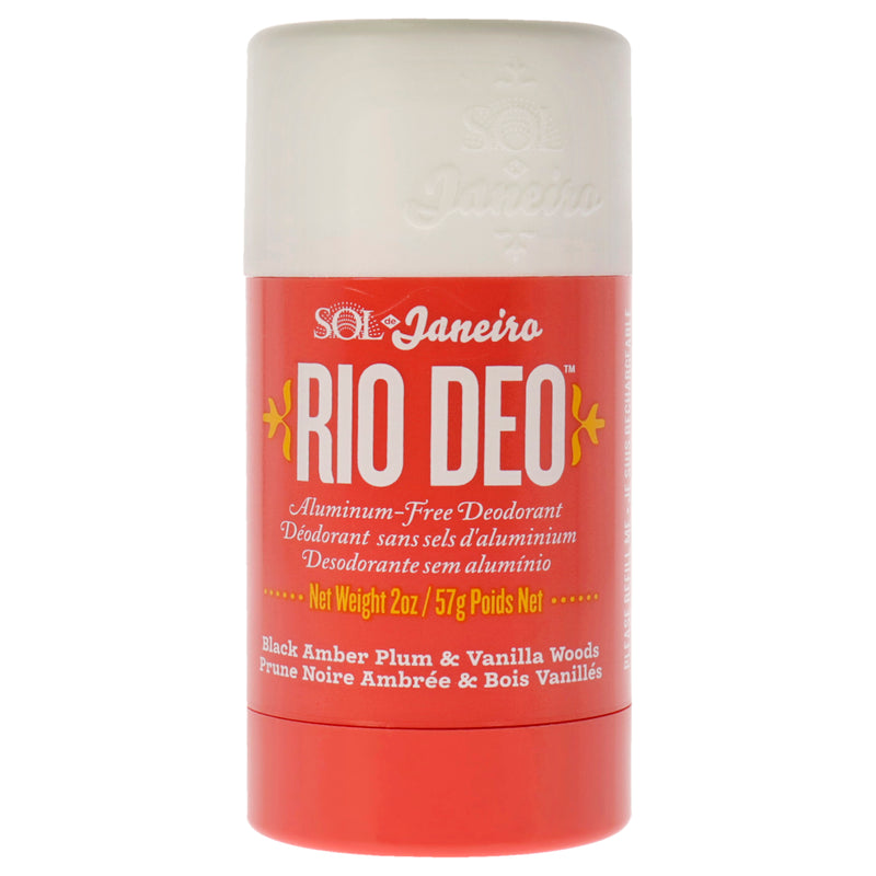 Sol de Janeiro Rio Deo Aluminum-Free Deodorant - 40 Black Amber Plum and Vanilla Woods by Sol de Janeiro for Unisex