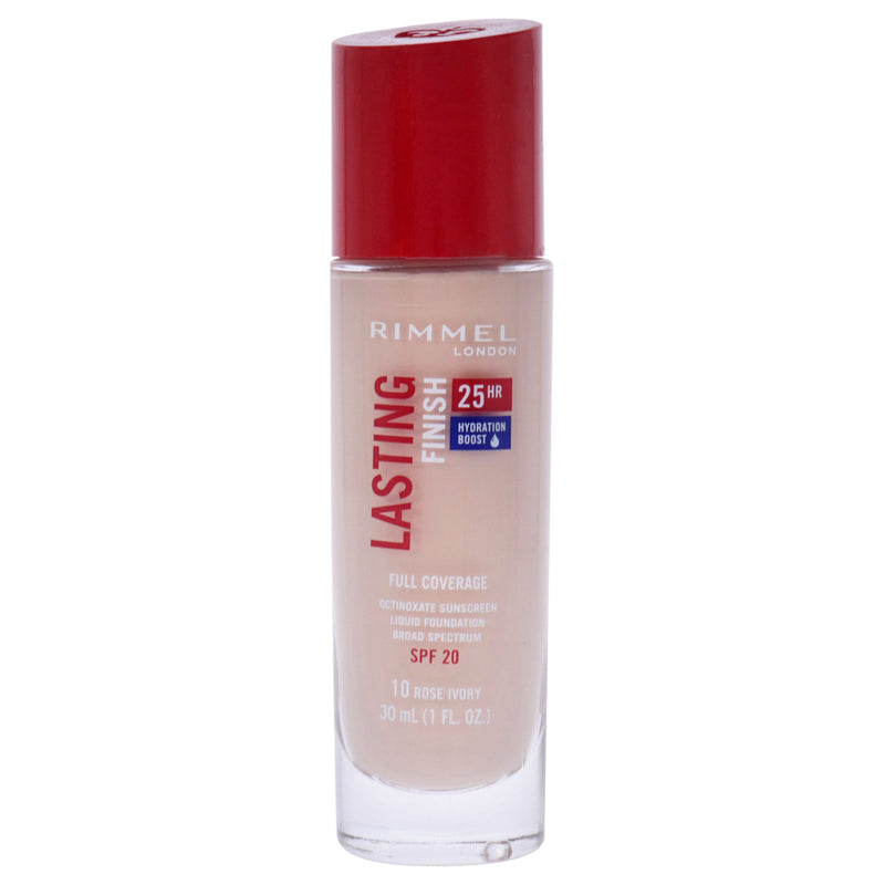 Covergirl Lasting Finish 25Hr Full Coverage Foundation SPF 20 - 10 Rose Ivory by CoverGirl for Women - 1 oz Foundation