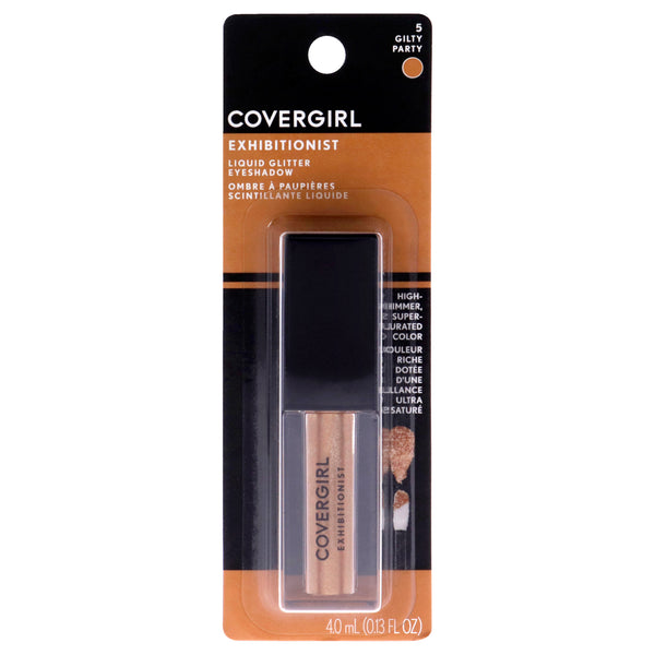 Covergirl Exhibitionist Liquid Glitter Eyeshadow - 5 Gilty Party by CoverGirl for Women - 0.13 oz Eye Shadow