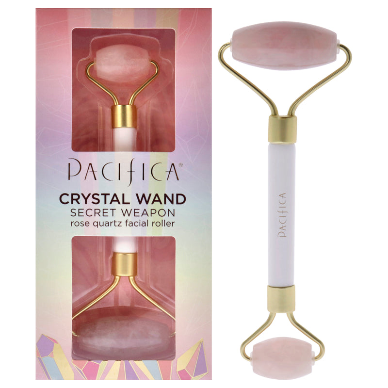 Pacifica Crystal Wand Rose Quartz Facial Roller by Pacifica for Women - 1 Pc Roller