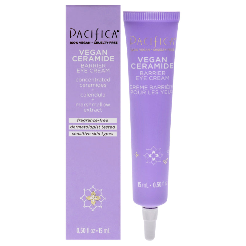 Pacifica Vegan Ceramide Eye Cream by Pacifica for Women - 0.5 oz Cream