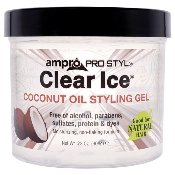 Ampro Pro Styl Clear Ice Gel - Coconut by Ampro for Women - 32 oz Gel