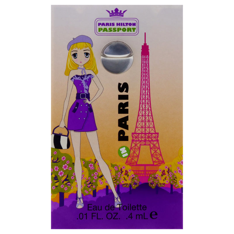 Paris Hilton Passport Paris by Paris Hilton for Women - 0.01 oz EDT Spray Blister Card (Mini)