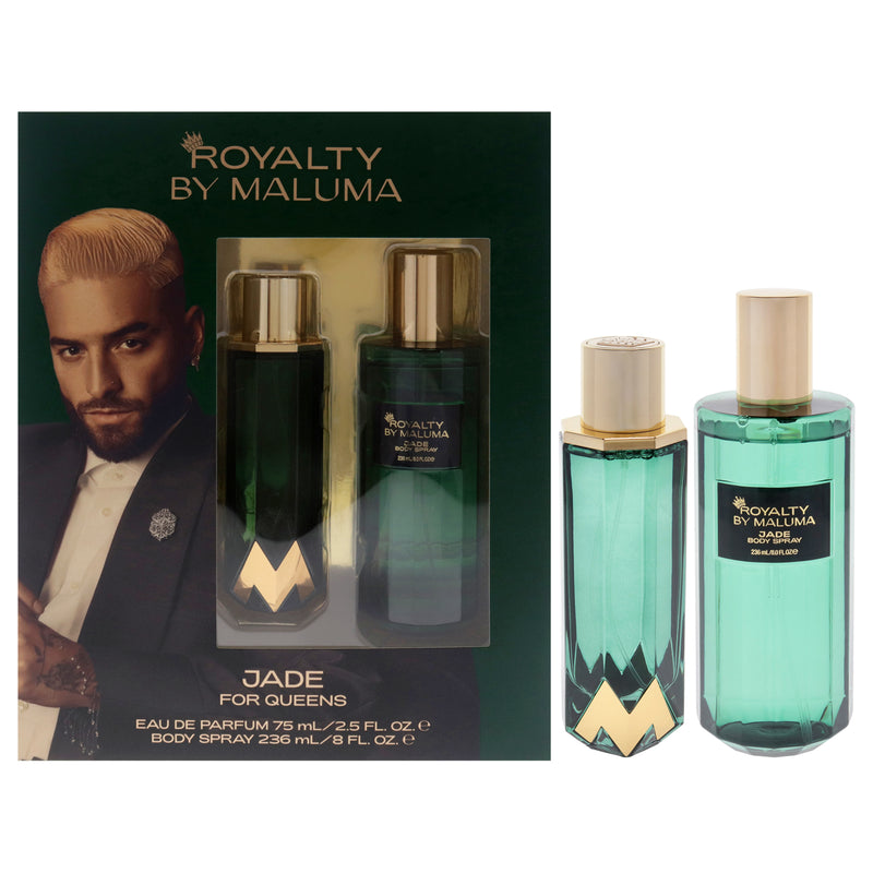 Royalty By Maluma Jade by Royalty By Maluma for Women - 2 Pc Gift Set 2.5oz EDP Spray, 8oz Body Spray