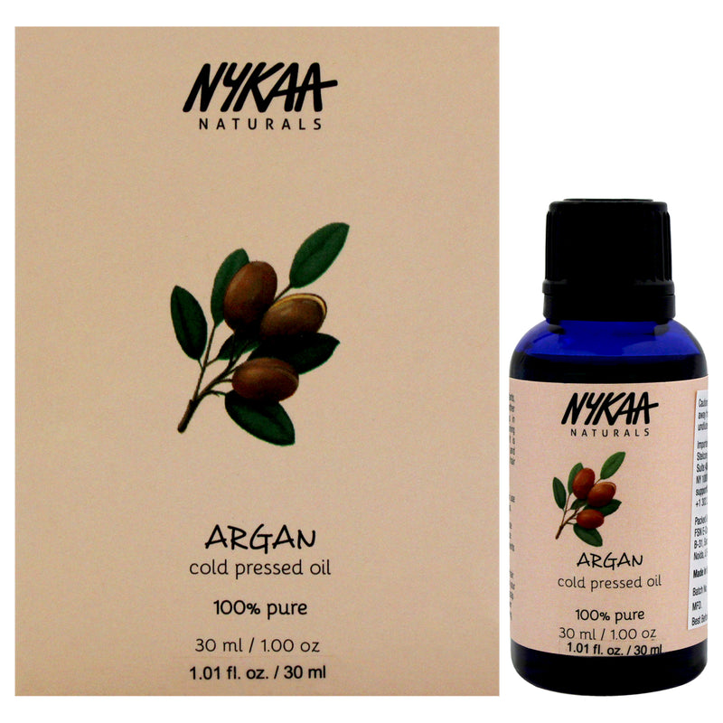 Nykaa Naturals 100 Percent Pure Cold Pressed Oil - Argan by Nykaa Naturals for Women - 1 oz Oil