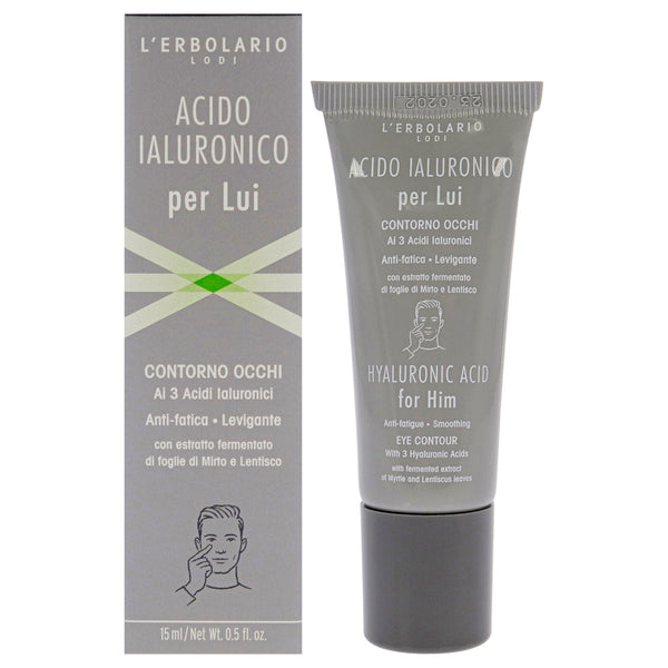 LErbolario Hyaluronic Anti-Fatigue Smoothing Eye Contour by LErbolario for Men - 0.5 oz Gel