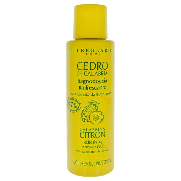 LErbolario Refreshing Shower Gel - Calabrian Citron by LErbolario for Unisex - 3.3 oz Shower Gel