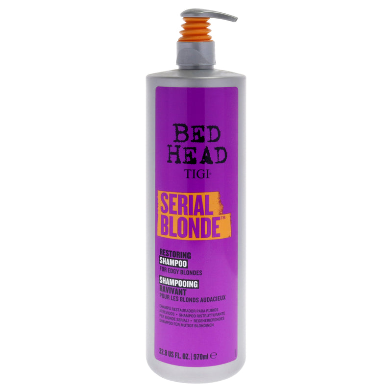 Bed Head Serial Blonde Shampoo by TIGI for Unisex - 32.8 oz Shampoo