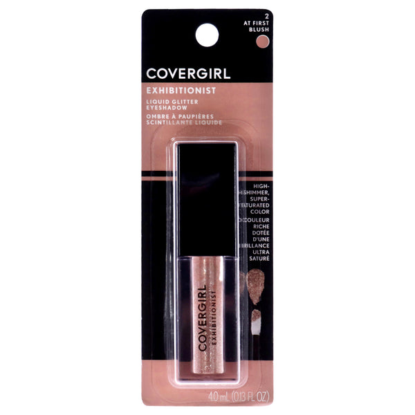 Covergirl Exhibitionist Liquid Glitter Eyeshadow - 2 At First Blush by CoverGirl for Women - 0.13 oz Eye Shadow