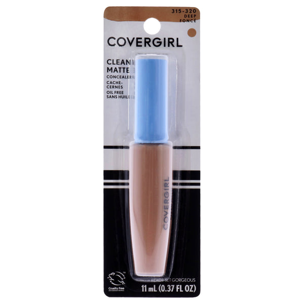 Covergirl Clean Matte Liquid Concealer - 315-320 Deep Fonce by CoverGirl for Women - 0.37 oz Concealer