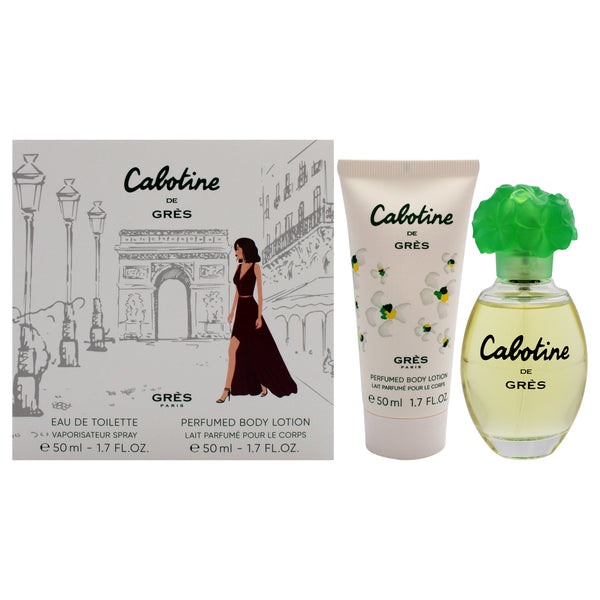 Parfums Gres Cabotine by Parfums Gres for Women - 2 Pc Gift Set 1.7oz EDT Spray, 1.7oz Body Lotion