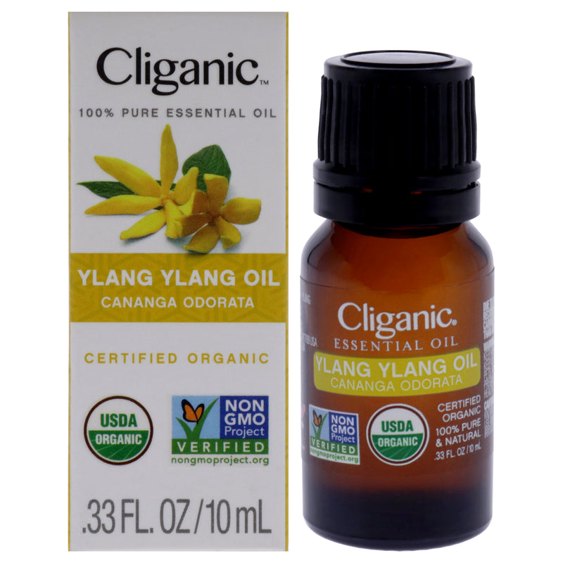 Cliganic Organic Ylang Ylang by Cliganic for Unisex - 0.33 oz Oil