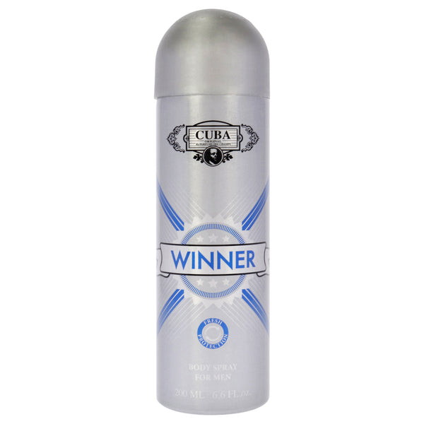 Cuba Cuba Winner by Cuba for Men - 6.6 oz Body Spray