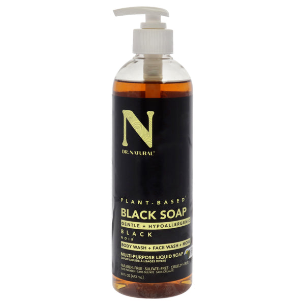 Dr. Natural Multi-Purpose Liquid Soap - Black by Dr. Natural for Unisex - 16 oz Soap