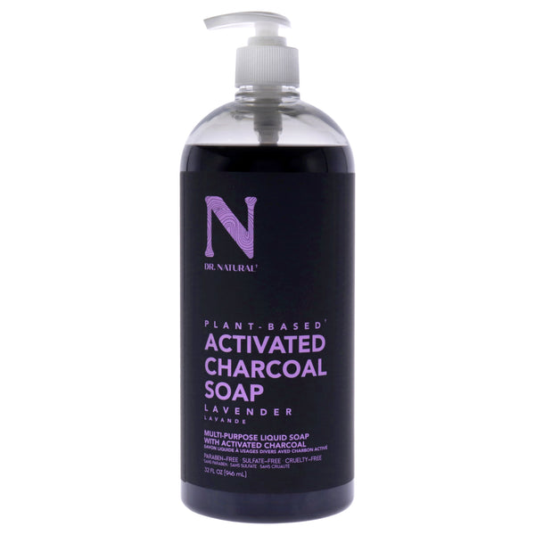 Dr. Natural Activated Charcoal Liquid Soap - Lavender by Dr. Natural for Unisex - 32 oz Soap