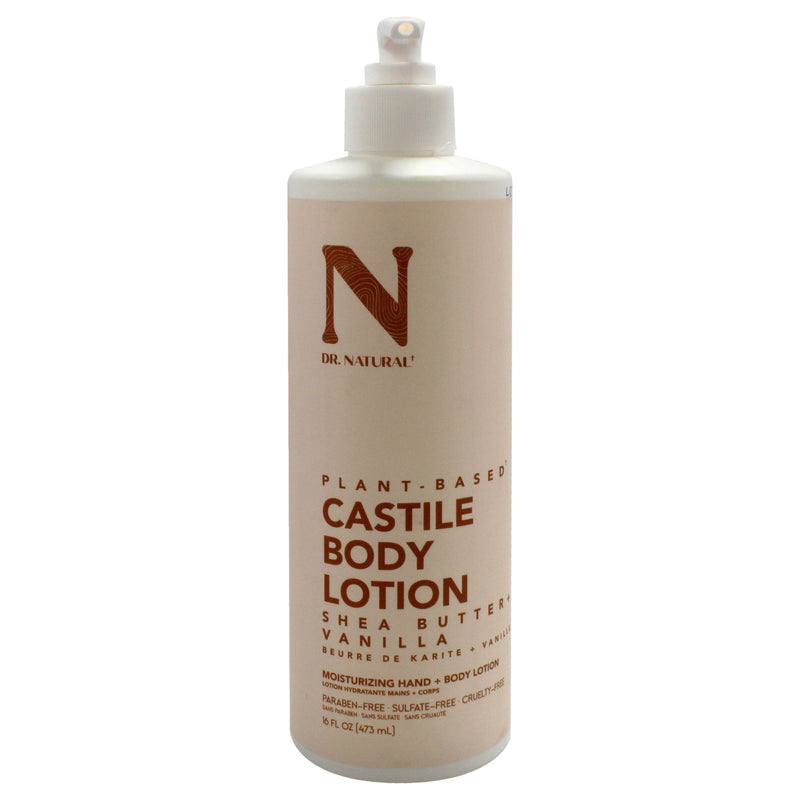 Dr. Natural Castile Body Lotion - Shea Butter plus Vanille by Dr. Natural for Unisex - 16 oz Body Lotion