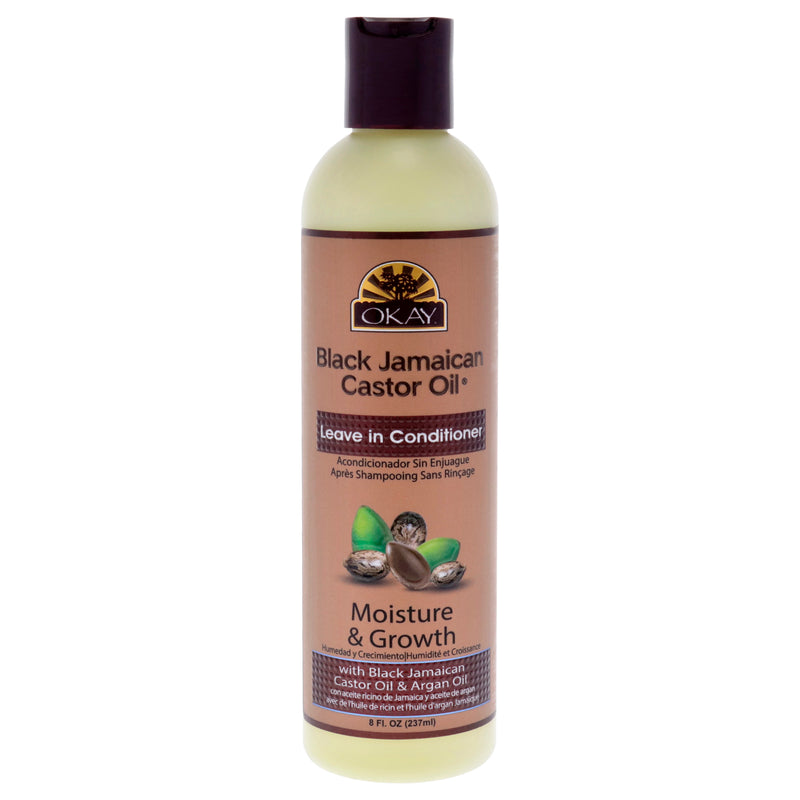 Okay Black Jamaican Castor Oil Leave In Conditioner by Okay for Unisex - 8 oz Leave In Conditioner