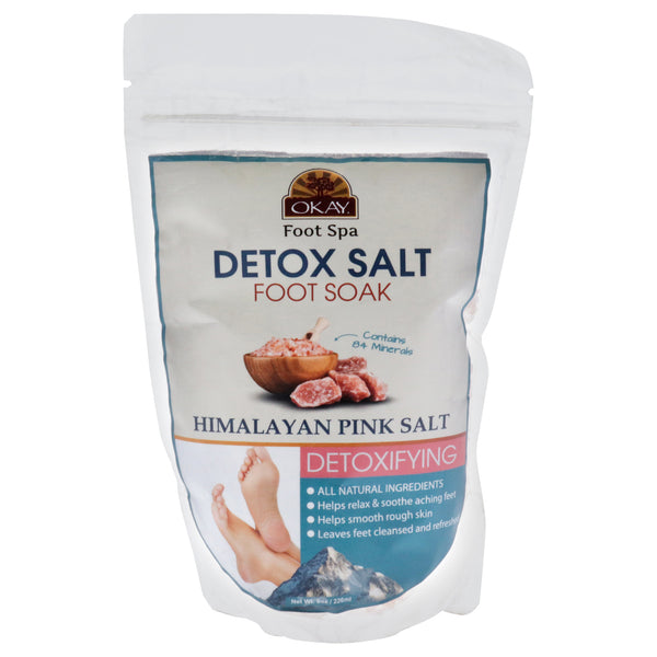 Okay Detox Himalayan Pink Salt by Okay for Unisex - 8 oz Bath Salt