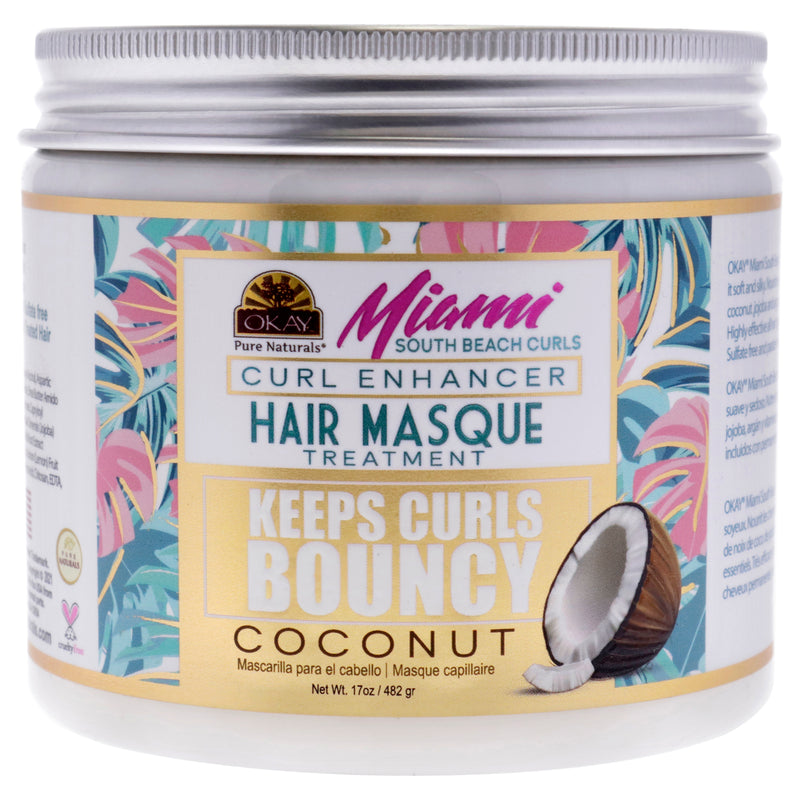 Okay Miami South Beach Curls - Curl Enhancing by Okay for Women - 17 oz Masque