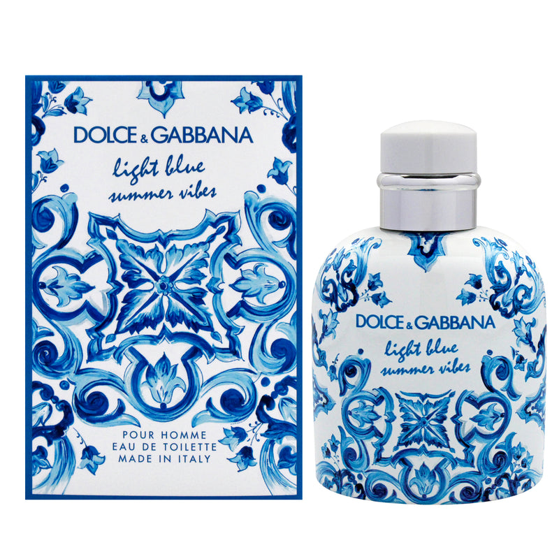 Dolce & Gabbana Light Blue Summer Vibes by Dolce and Gabbana for Men - 4.2 oz EDT Spray