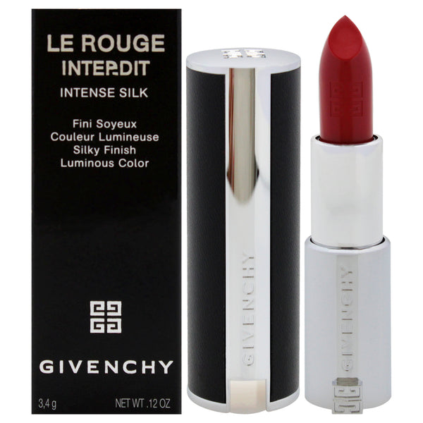 Givenchy Le Rouge Interdit Intense Silk Lipstick - 338 Rouge Silk by Givenchy for Women - 0.12 oz Lipstick (Refillable)