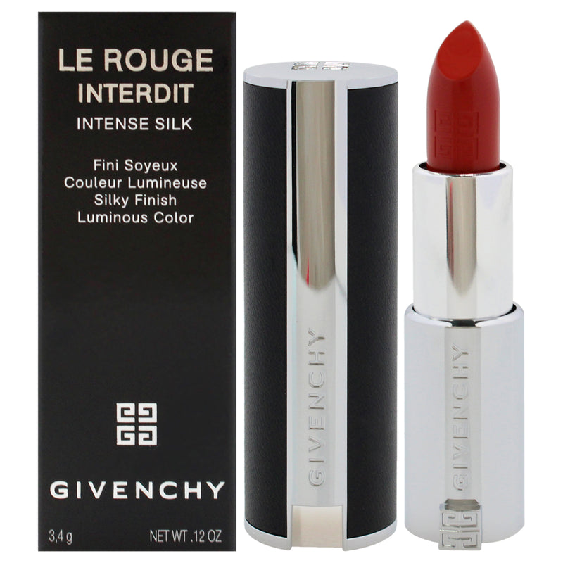 Givenchy Le Rouge Interdit Intense Silk Lipstick - 332 Rouge Safran by Givenchy for Women - 0.12oz Lipstick (Refillable)