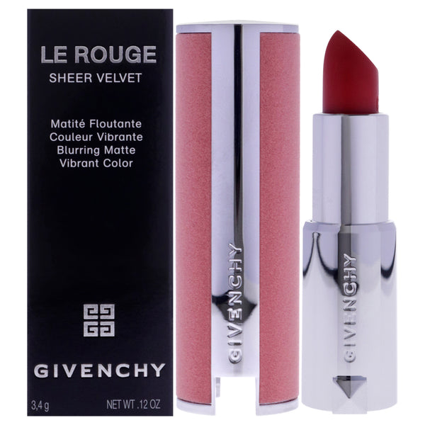 Givenchy Le Rouge Sheer Velvet Matte Lipstick - 36 L Interdit by Givenchy for Women - 0.12 oz Lipstick (Refillable)