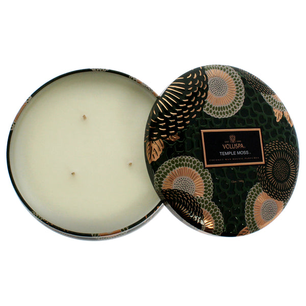 3 Wick Tin Candle - Temple Moss by Voluspa for Unisex - 12 oz Candle