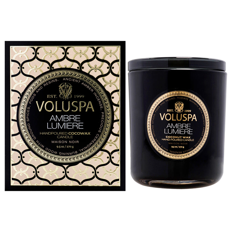 Voluspa Maison Noir - Ambre Lumiere Classic by Voluspa for Unisex - 9.5 oz Candle