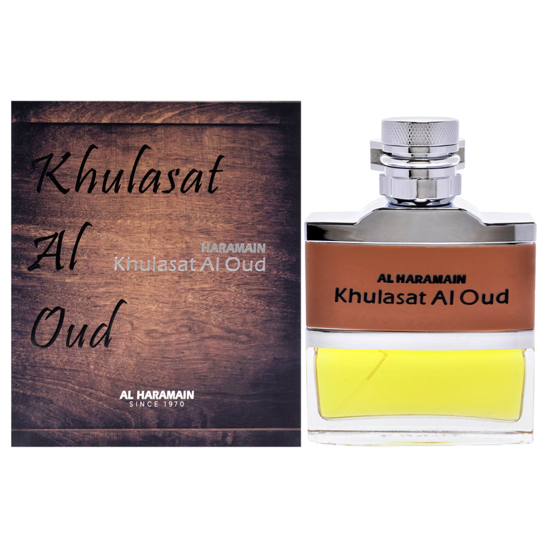 Al Haramain Khulasat Al Oud by Al Haramain for Men - 3.3 oz EDP Spray