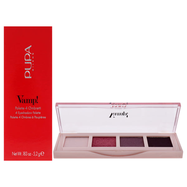 Pupa Milano Vamp! 4 Eyeshadow Palette - 004 Vibrant Plum by Pupa Milano for Women - 0.183 oz Eye Shadow