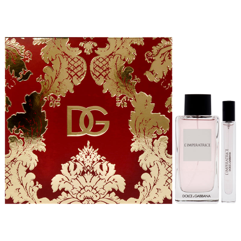 Dolce & Gabbana LImperatrice by Dolce and Gabbana for Women - 2 Pc Gift Set 3.3oz EDT Spray, 0.33oz EDT Spray