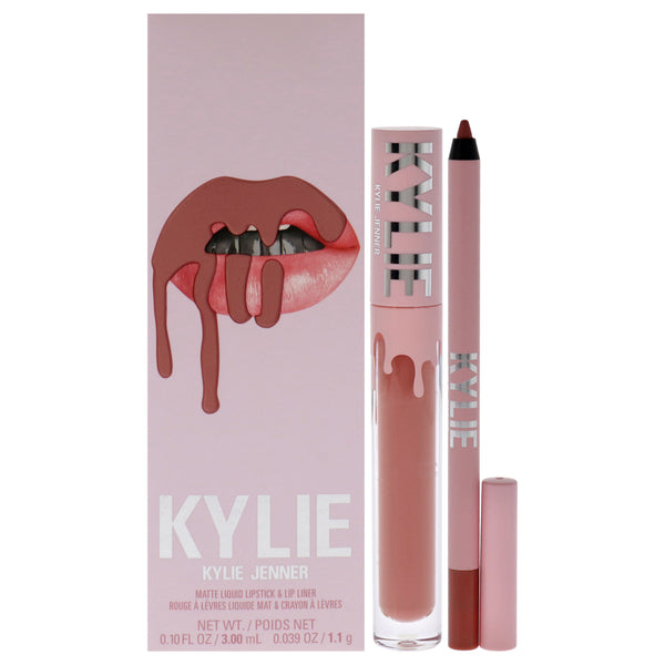 Kylie Cosmetics Matte Lip Kit - 802 Candy K by Kylie Cosmetics for Women - 2 Pc 0.10oz Matte Liquid Lipstick, 0.039oz Lip Liner