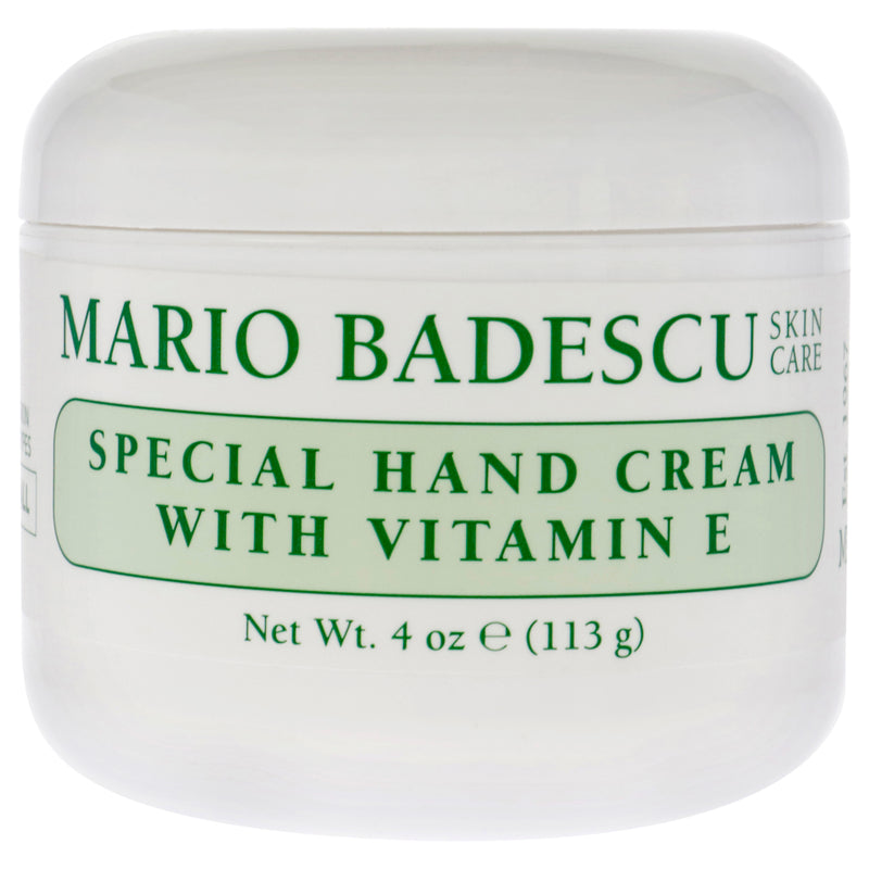 Mario Badescu Hand Cream Vitamin E by Mario Badescu for Unisex - 4 oz Cream