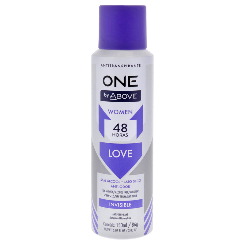 Above 48 Hours One Antiperspirant Deodorant - Love by Above for Women - 3.03 oz Deodorant Spray