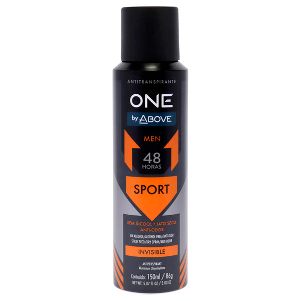 Above 48 Hours One Invisible Antiperspirant Deodorant - Sport by Above for Men - 3.03 oz Deodorant Spray