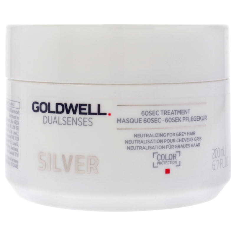 Goldwell Dualsenses Silver 60 Sec Treatment by Goldwell for Unisex - 6.7 oz Treatment