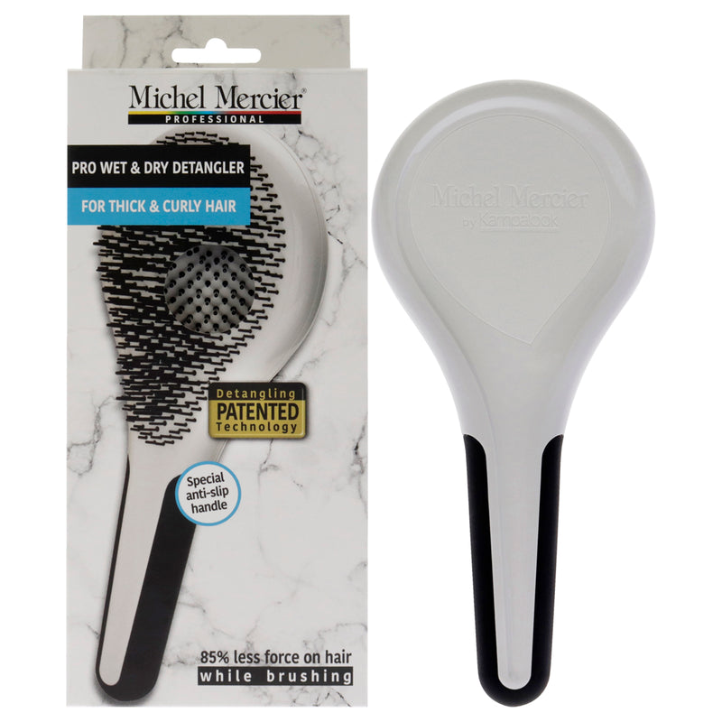 Michel Mercier Pro Wet and Dry Detangler - Thick and Curly Hair by Michel Mercier for Unisex - 1 Pc Hair Brush