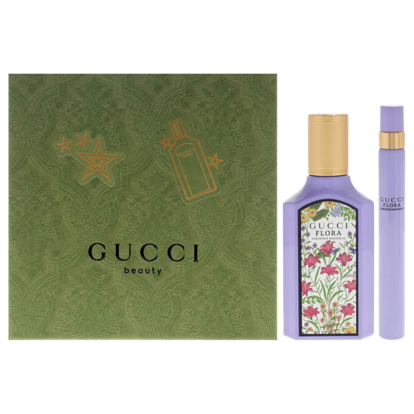 Flora Gorgeous Magnolia by Gucci for Women - 2 Pc Gift Set 1.6oz EDP Spray, 0.33oz EDP Spray