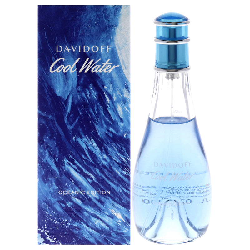 Davidoff Cool Water Oceanic Edition by Davidoff for Women - 3.3 oz EDC Spray