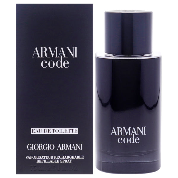 Giorgio Armani Armani Code by Giorgio Armani for Men - 2.5 oz EDT Spray (Refillable)