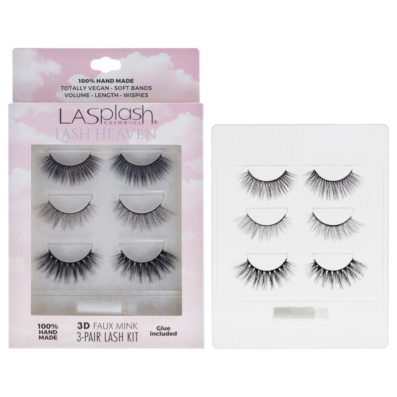 Lash Heaven Kit by LASplash for Women - 3 Pair Eyelashes